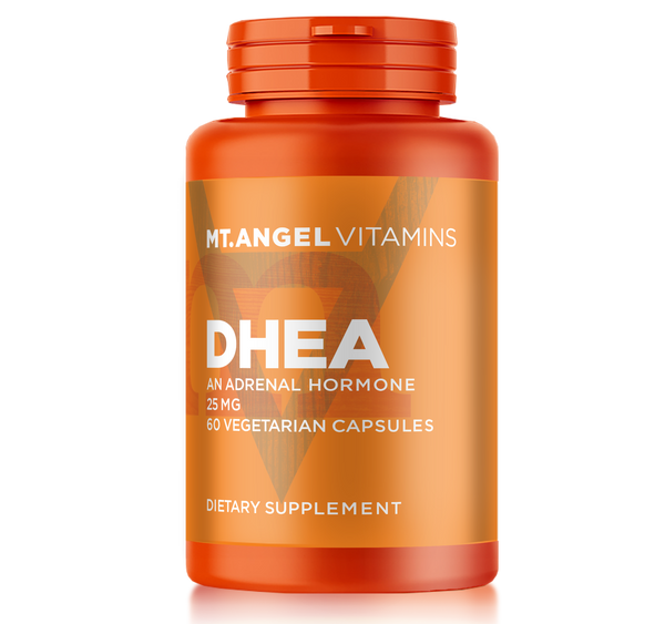 Pure DHEA 25mg - DHEA Supplement for Men + Women - Supplement to Help Support Healthy Aging, Muscle Integrity, Energy + Hormonal Synthesis - Non-GMO (60 Capsules)