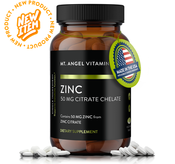 Advanced Zinc Citrate Chelate 50mg - Optimal Immune Support & Wellness Formula, High Absorption Zinc 50mg Tablets